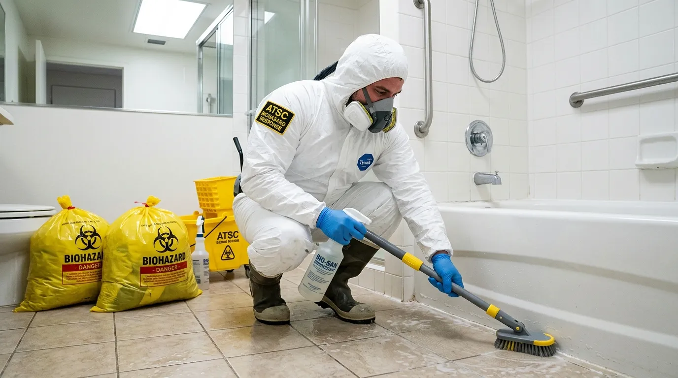 Decontamination equipment deployed for Blood Cleanup in Valley Glen